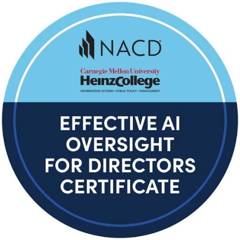 AI Oversight for Directors — Carnegie Mellon University, Heinz College, with NACD